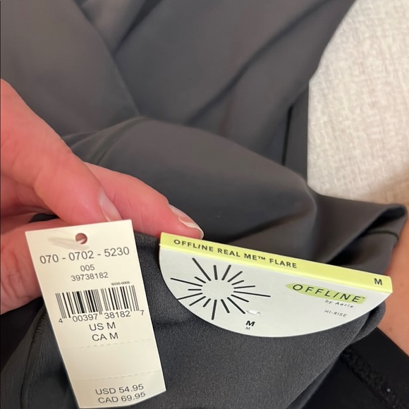 Offline by Aerie Dark Grey Real Me Flare Leggings - Picture 6 of 6